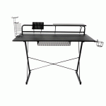 Escritorio Gamer Techni Sport Carbono / Negro / MDF / Metal