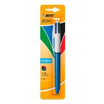 Pluma Retráctil 4 en 1 Bic 4 Color / Punto mediano / Tinta negra roja azul verde / 1 pieza