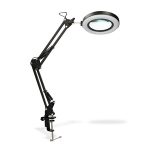 Lámpara para Restirador Artiva con Clip y Lupa Negro