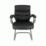 Silla de Oficina Techni Mobili Chicago / Polipiel / Negro