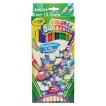 Lápices de Colores Borrables Redondos Crayola / 12 piezas / Sacapuntas gratis