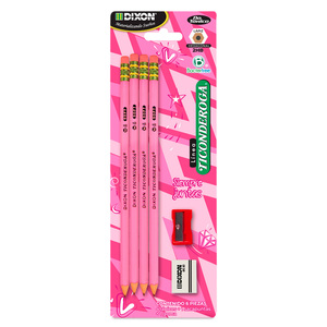 Lápiz Dixon Ticonderoga Rosa 6 piezas