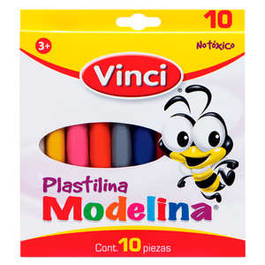 Barras de Plastilina Vinci Modelina / Colores surtidos / 10 piezas / 180 gr