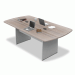 Mesa Rectangular para Conferencias Skanor / Melamina / Gris