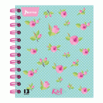 Cuaderno Book Kiut Flores Raya 140 hojas
