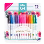 Marcadores Permanentes Kiut / Punta Fina / 13 piezas