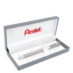 Bolígrafo de Gel Pentel Energel Slim Silver