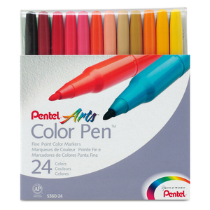 Plumones Pentel Arts Color Pen 24 piezas