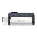 Memoria USB SanDisk Ultra Dual Drive / 128gb / USB 3.1 / USB Tipo C / Negro con plata / Android OTG