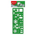 Plantilla Técnica Profesional Maped Muebles Verde 1 pieza