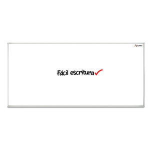 Pizarrón Blanco Alfra 90 x 240 cm Marco Aluminio