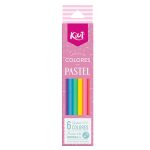 Lápices de Colores Norma Kiut Pastel / 6 piezas