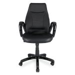 Silla Ejecutiva Office Depot Caine / Polipiel / Negro