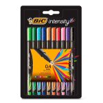 Rotuladores Bic Intensity / Punto fino / 0.4 mm / Colores surtidos / 10 piezas