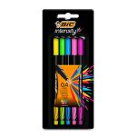 Rotuladores Bic Intensity Fashion / Punto fino / 0.4 mm / Colores surtidos / 5 piezas