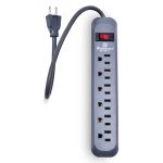 Supresor de Picos Multicontacto SS-440C Koblenz / 6 contactos / 440 joules / Negro