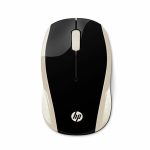 Mouse Inalámbrico Hp 200 / Nano receptor USB / Dorado con negro / PC / Laptop / Mac