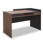 Escritorio Ejecutivo Skanor Student / Natural con negro / Madera